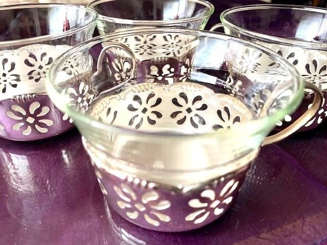 6 theeglazen, Huis en Inrichting, Keuken | Servies, Ophalen, Glas of Glazen, Gebruikt, Glas