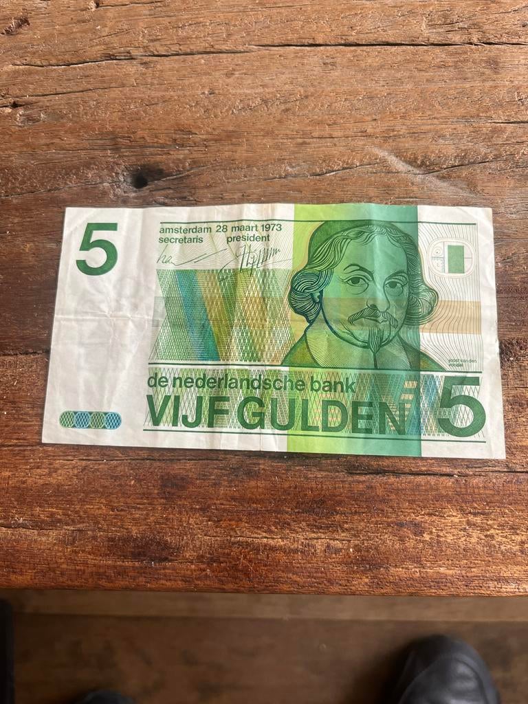 Zeldzaam 5 Gulden Biljet uit 1973 - De Nederlandse Bank, Ophalen of Verzenden, 5 gulden, Los biljet