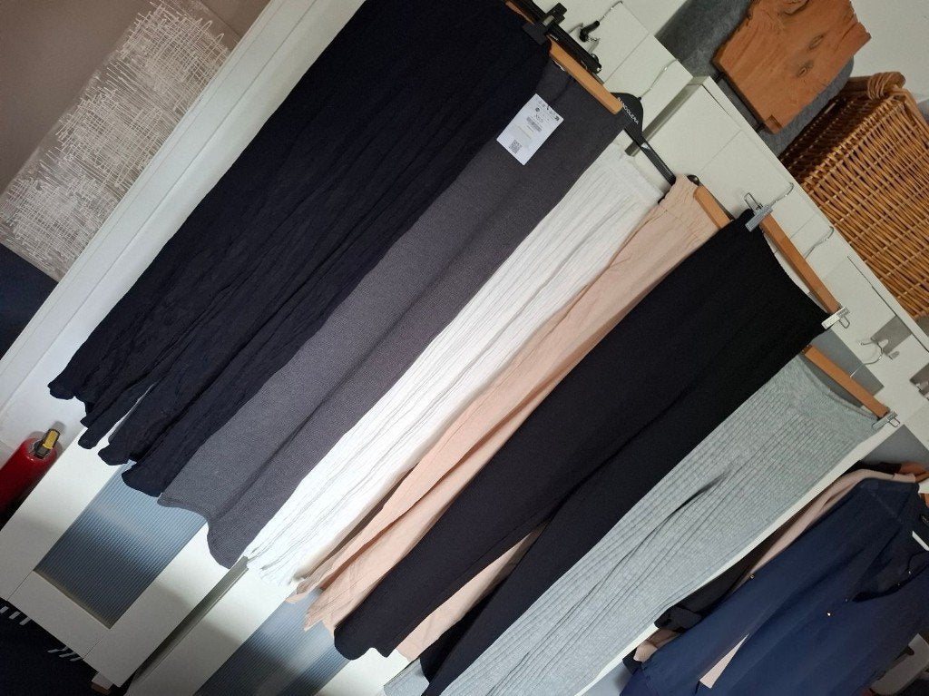 nieuw pakket 6 stuks broek wijde pijp XS/S incl. verzenden, Ophalen of Verzenden, Nieuw, Maat 34 (XS) of kleiner