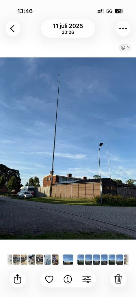 6x6 kokermast, Ophalen, Zo goed als nieuw, Antenne