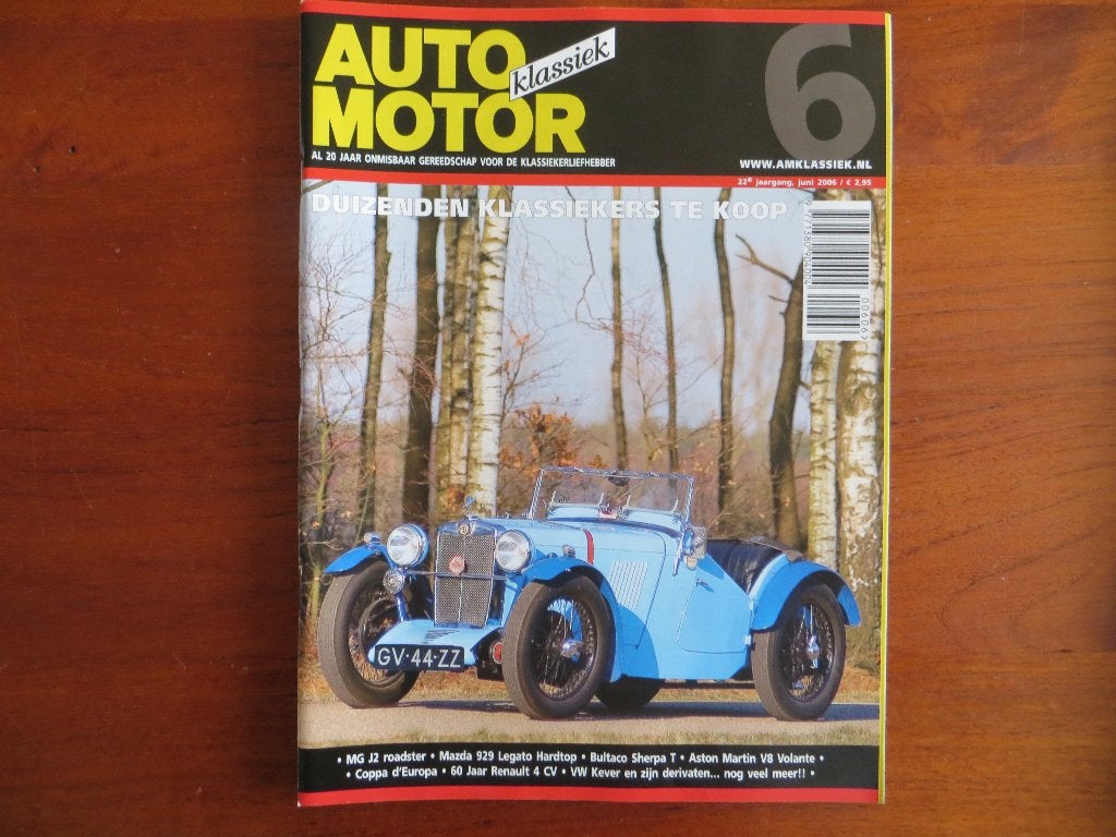 Auto Motor Klassiek 6 2006 MG J2, Volante, 4CV, 929, Kever, Ophalen of Verzenden, Nieuw, Mazda