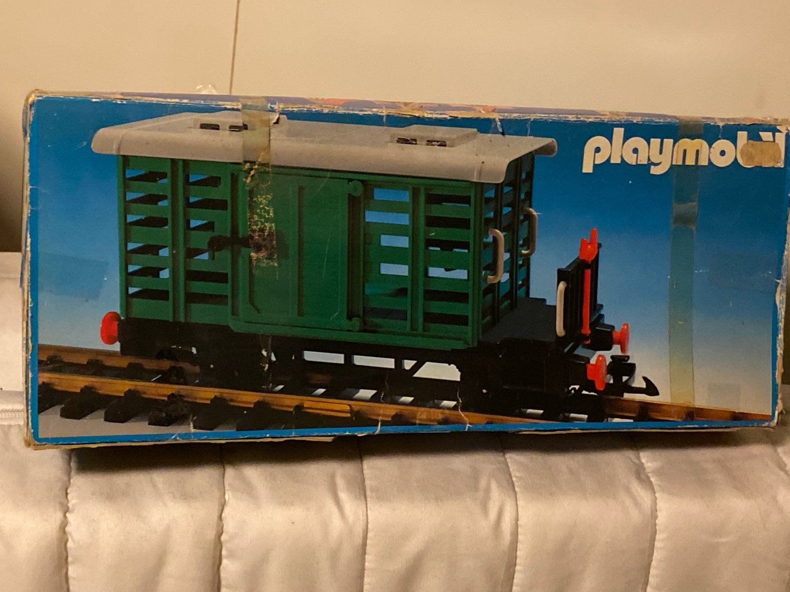Playmobil treinwagon, helemaal compleet met beschadigde doos, Ophalen of Verzenden, Gebruikt, Complete set, Voertuig