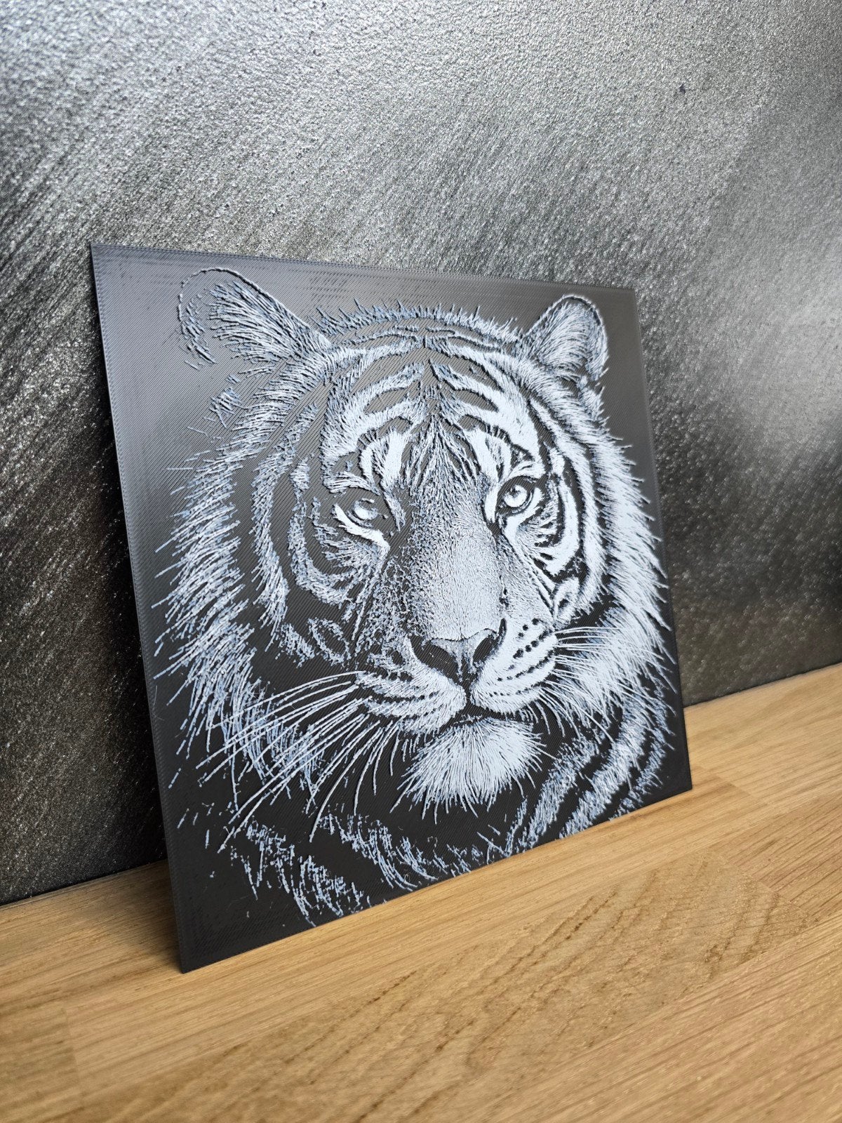 3D Geprinte Lithophane Kunst - Diverse Dieren (20x20cm), Ophalen of Verzenden, Kunststof, 3D-effect, Dieren