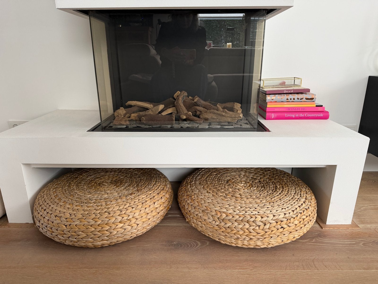 IKEA ALSEDA Poef/Voetenbank/Bijzettafel (2 stuks), Ophalen, Overige materialen, Rond, Nieuw