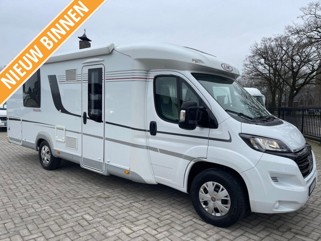 LMC Passion T743 Queensbed 2019 Euro 6 Nieuwstaat, Caravans en Kamperen, Fiat, Bedrijf, Half-integraal, LMC