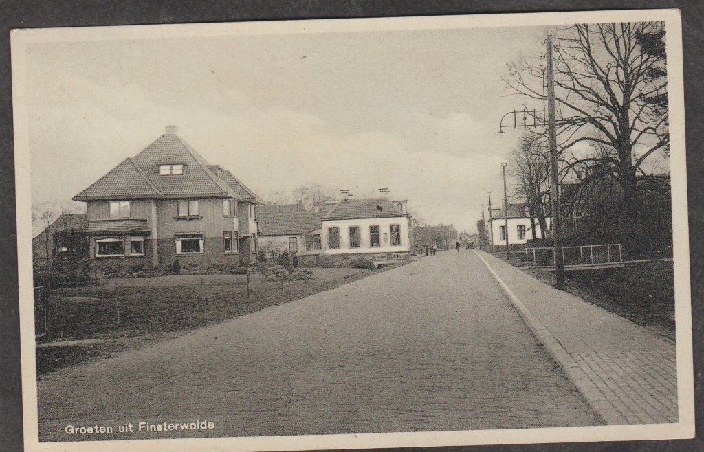finsterwollde  dorpsgezicht, Verzenden, Voor 1920, Gelopen, Groningen