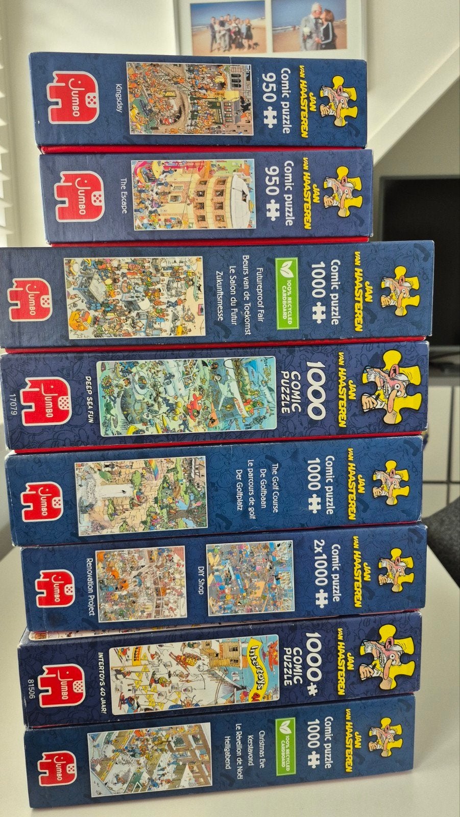 Jan van Haasteren puzzels, Ophalen, 500 t/m 1500 stukjes, Gebruikt