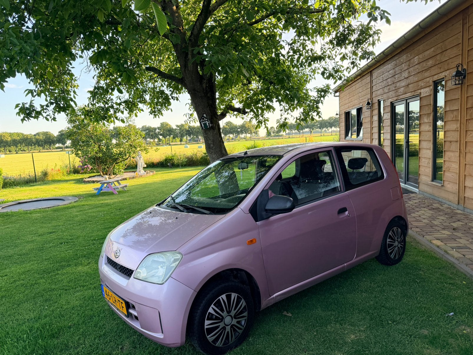 Daihatsu Cuore 1.0 3 deurs  pinky, Auto's, Stof, 600 kg, Zwart, Cuore
