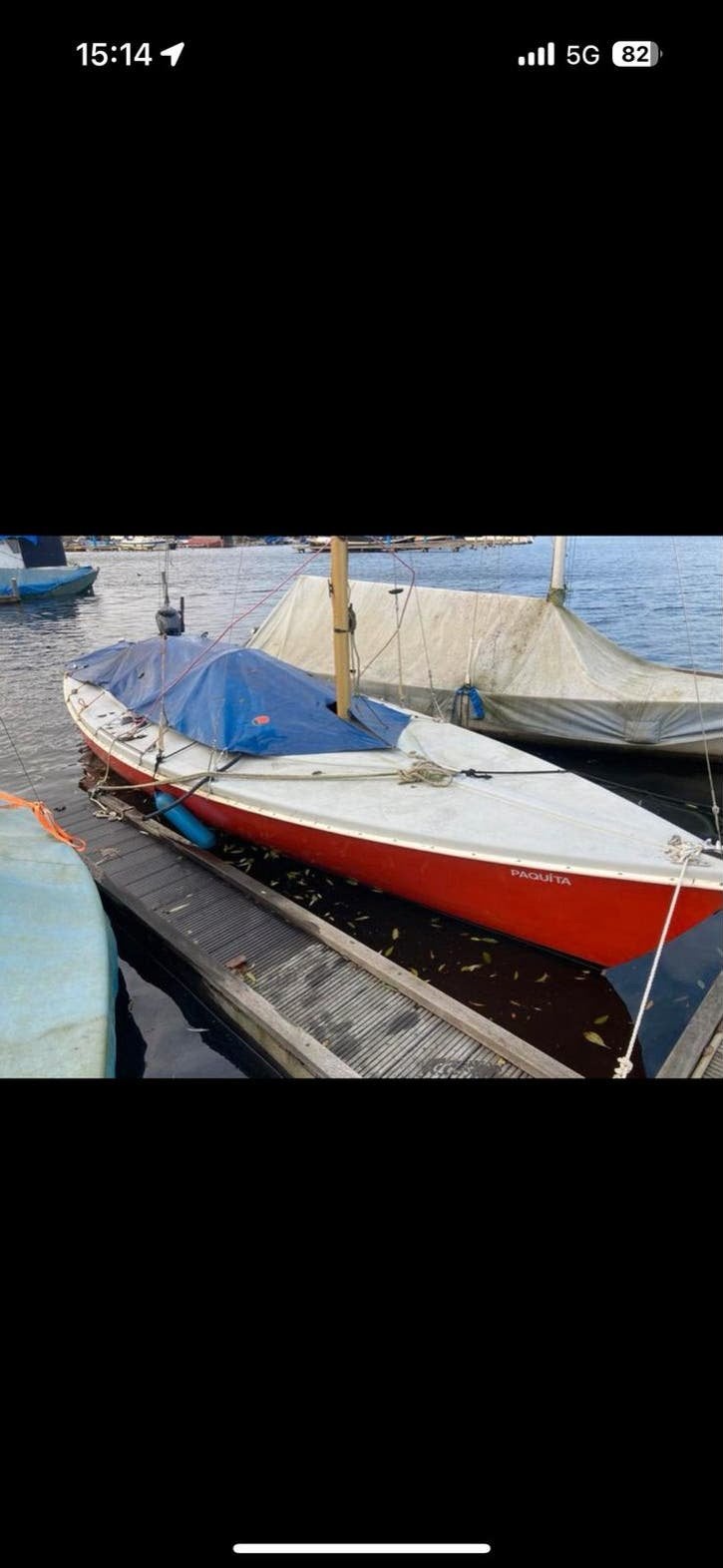 Zeilboot Randmeer incl 2.5pk Yamaha en los nw rvs zwaard., Ophalen, Gebruikt, Open zeilboot, Polyester