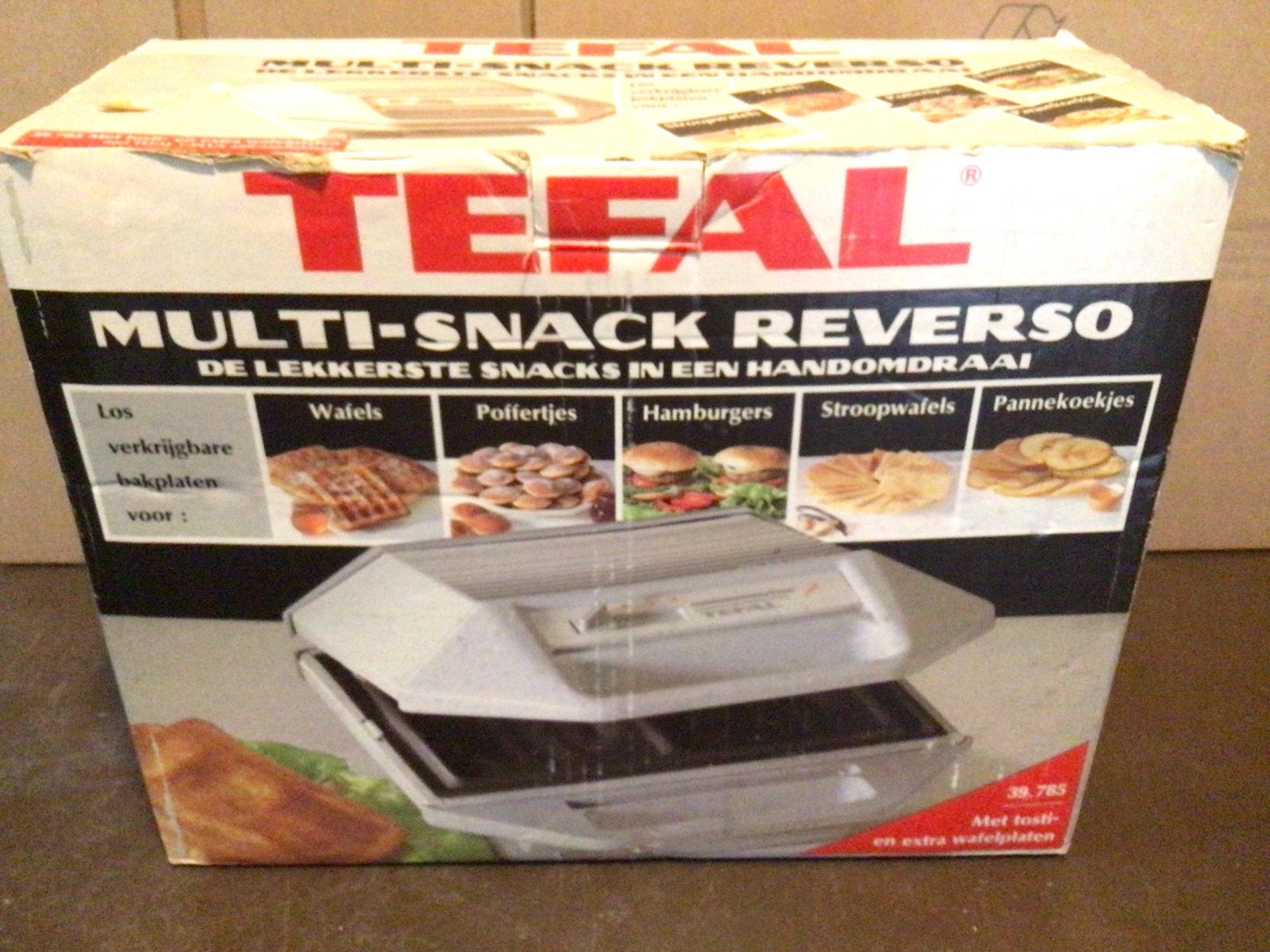 Tefal Multi-Snack Reverso grill apparaat - Nieuw in doos, Ophalen, Nieuw
