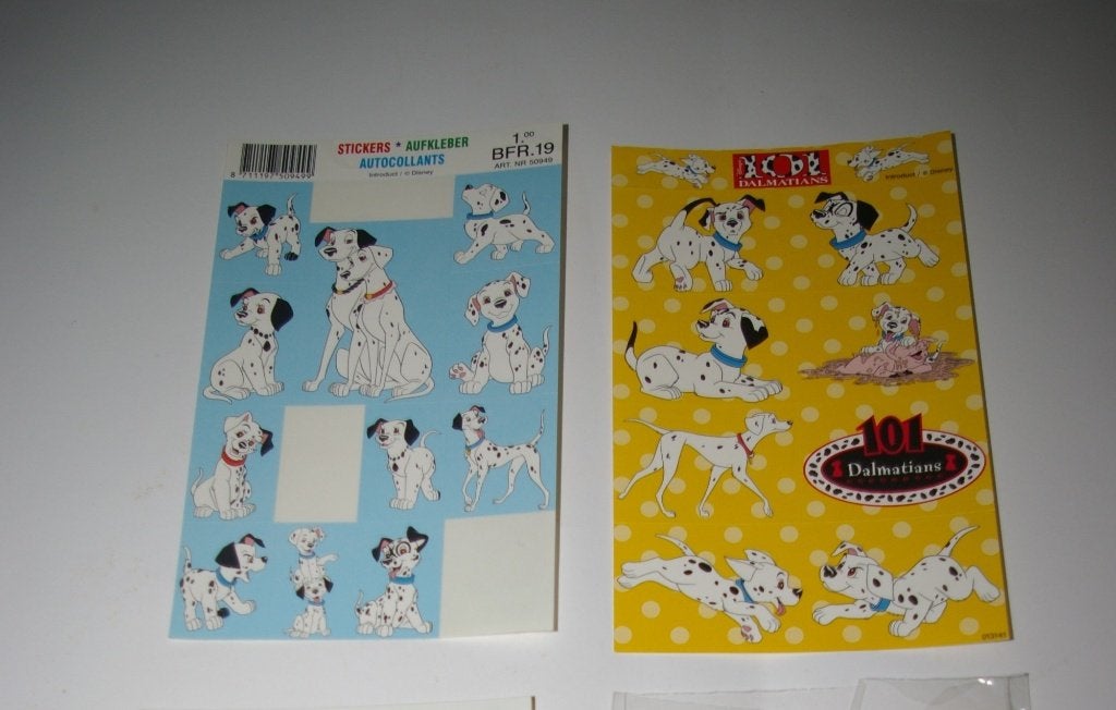 Stickers van: 101 Dalmatians., Ophalen of Verzenden, Nieuw, Meerdere stickers