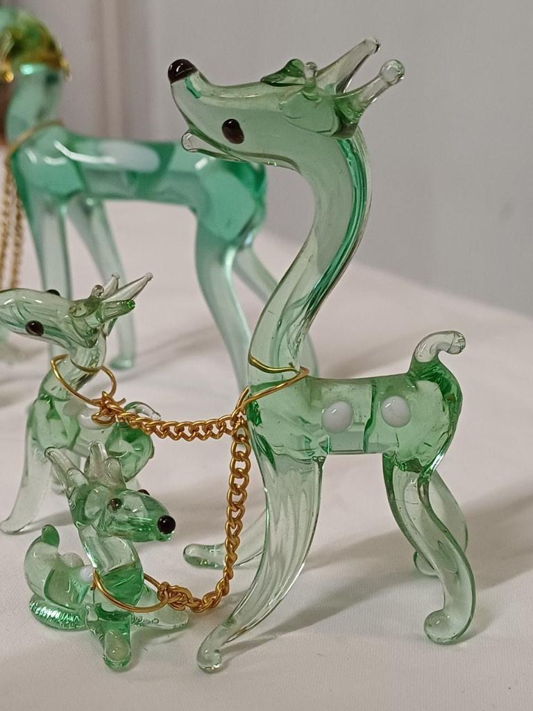 Murano glas hert en hond, Ophalen of Verzenden