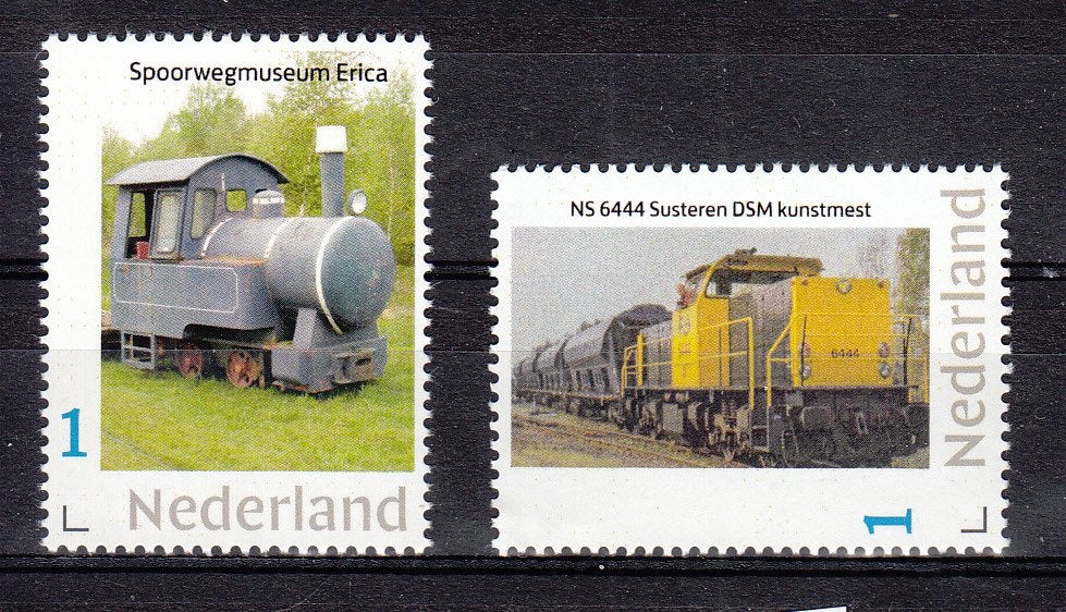 persoonlijke treinen : Spoorwegmuseum Erica + NS 6444 DSM, Postzegels en Munten, Postzegels | Nederland, Ophalen of Verzenden