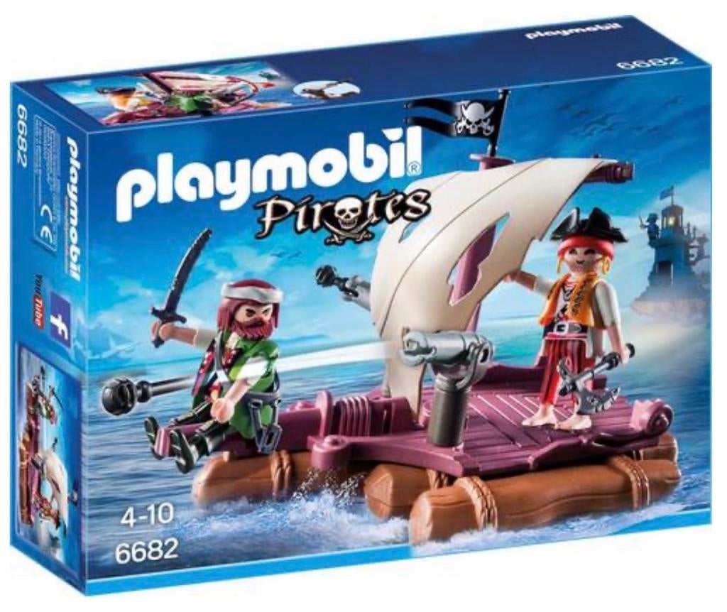 Playmobil 6682 Piratenvlot met piraten, Ophalen of Verzenden, Gebruikt