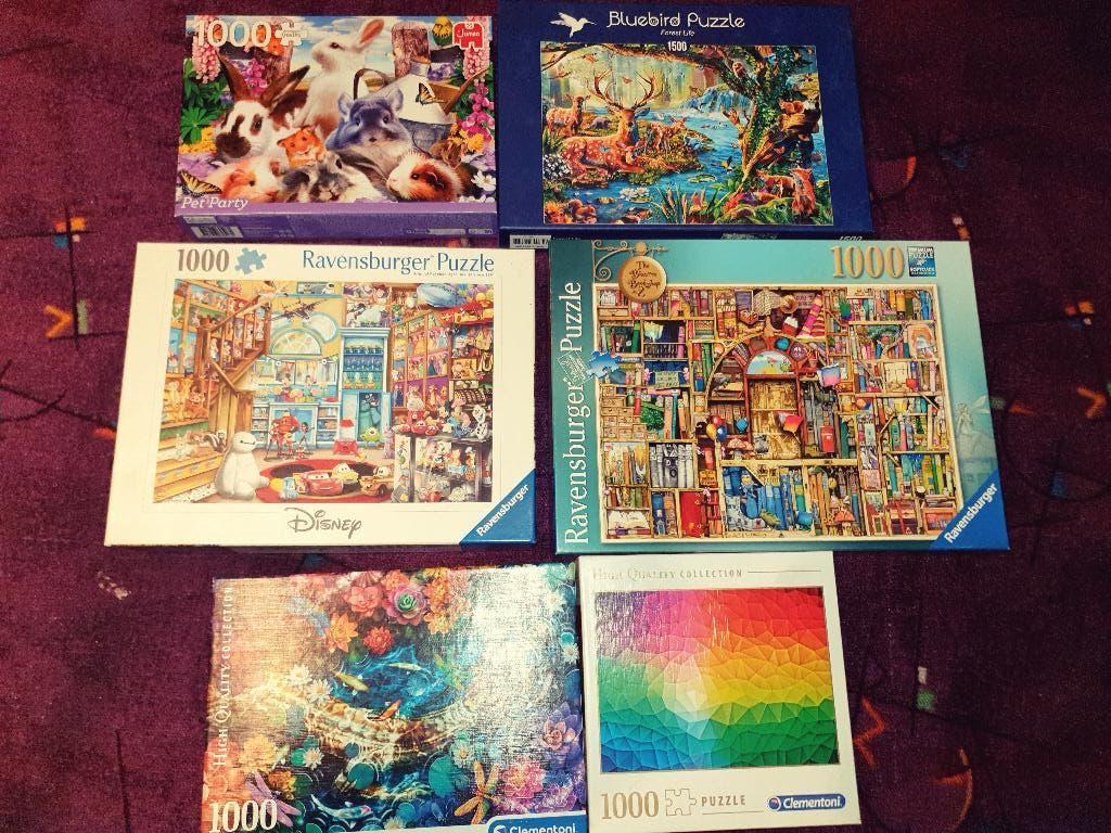 Diverse legpuzzels 1000 stukjes, Hobby en Vrije tijd, Verzenden, 500 t/m 1500 stukjes, Zo goed als nieuw