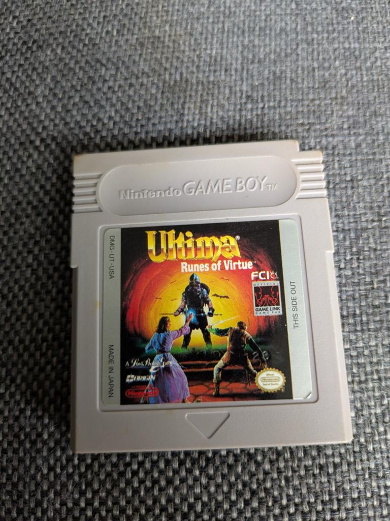 Dit is het spel Ultima Runes of Virtue voor de Nintendo Game, Spelcomputers en Games, Games | Nintendo Game Boy, Zo goed als nieuw