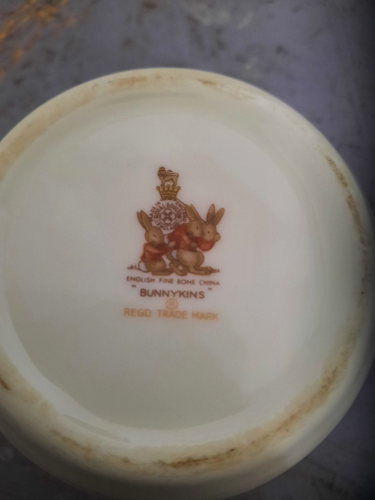 Mooie gave Bunnykins mok van Royal Doulton, Ophalen of Verzenden
