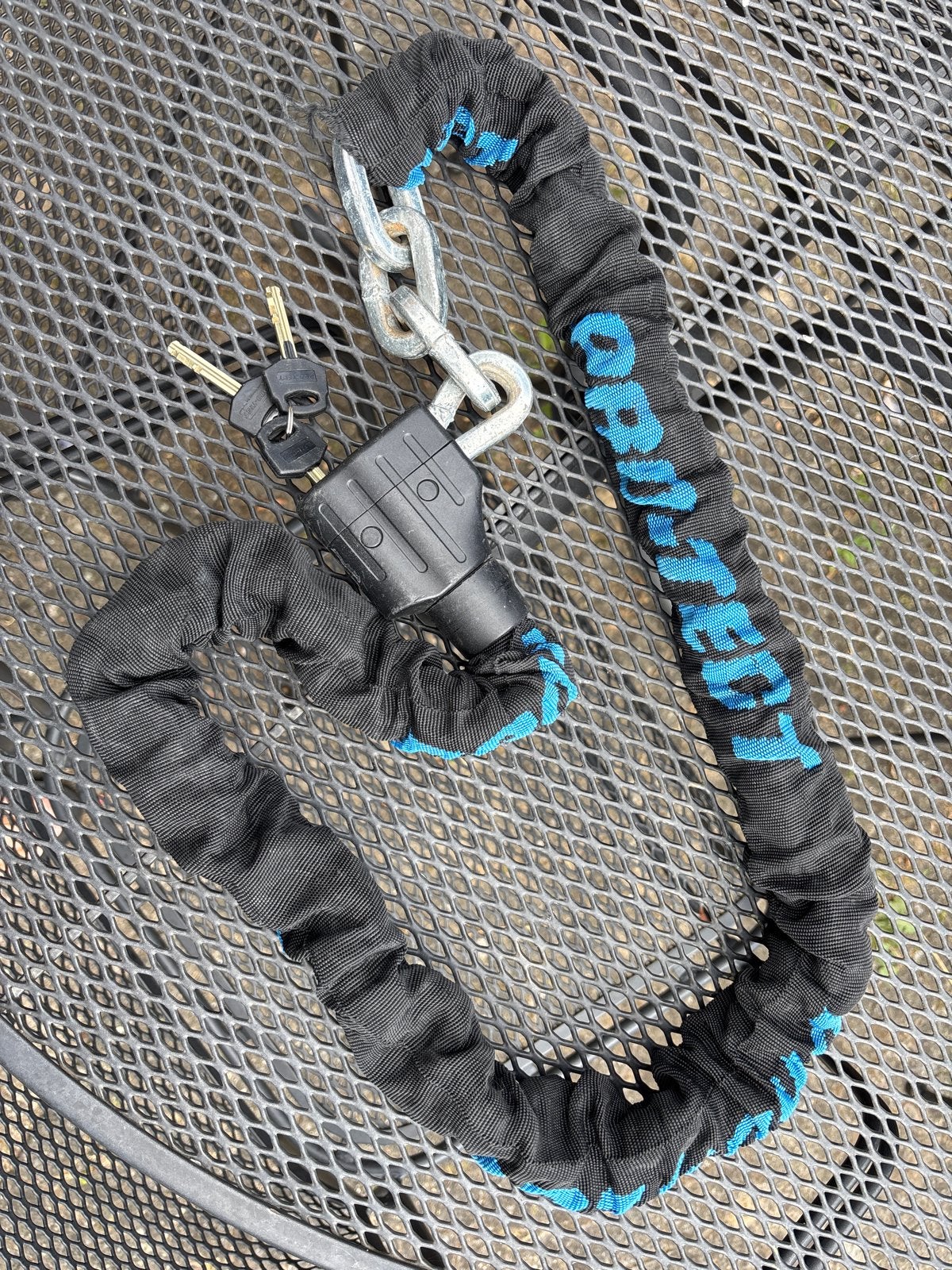 Zwaar PRO-TECT kettingslot met 3 sleutels - ca. 140 cm, Ophalen of Verzenden, Gebruikt