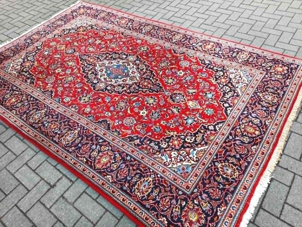 Prachtige handgeknoopt tapijt Uit IRAN (Kashan) 320 x 200, Ophalen, Crème, 150 tot 200 cm, 200 cm of meer