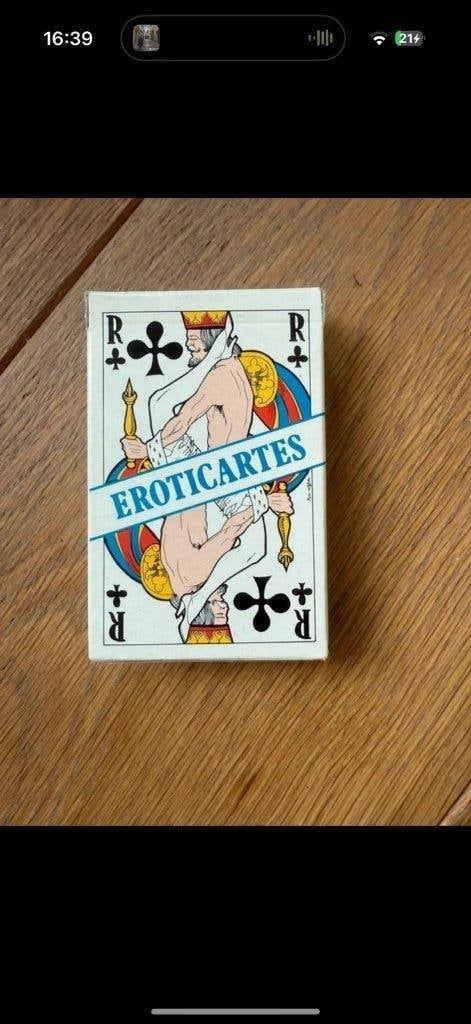 Eroticartes speelkaarten France Cartes 1983 J.M. Simon, Verzamelen, Ophalen of Verzenden, Zo goed als nieuw, Speelkaart(en)