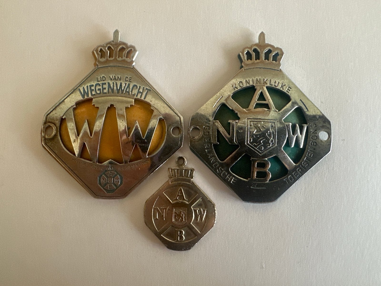 ANWB Wegenwacht en Toeristenbond Emblemen, Verzamelen, Ophalen of Verzenden, Gebruikt