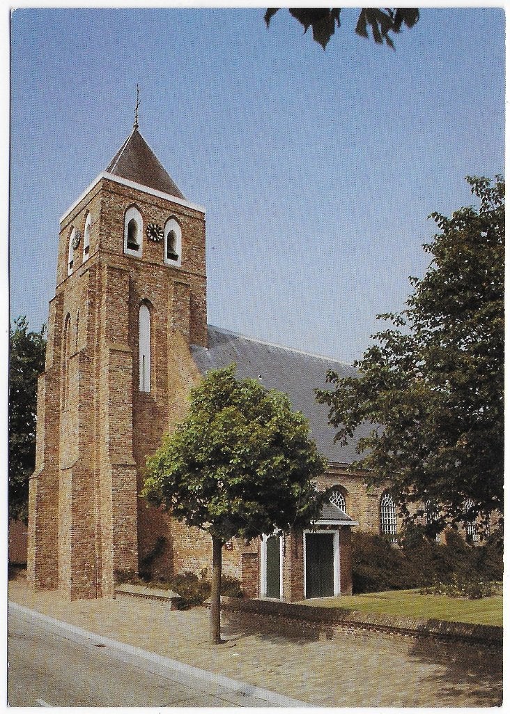 Meliskerke Ned Herv Kerk Ongelopen Ansichtkaart ( B8229), Ophalen of Verzenden, 1980 tot heden, Gelopen