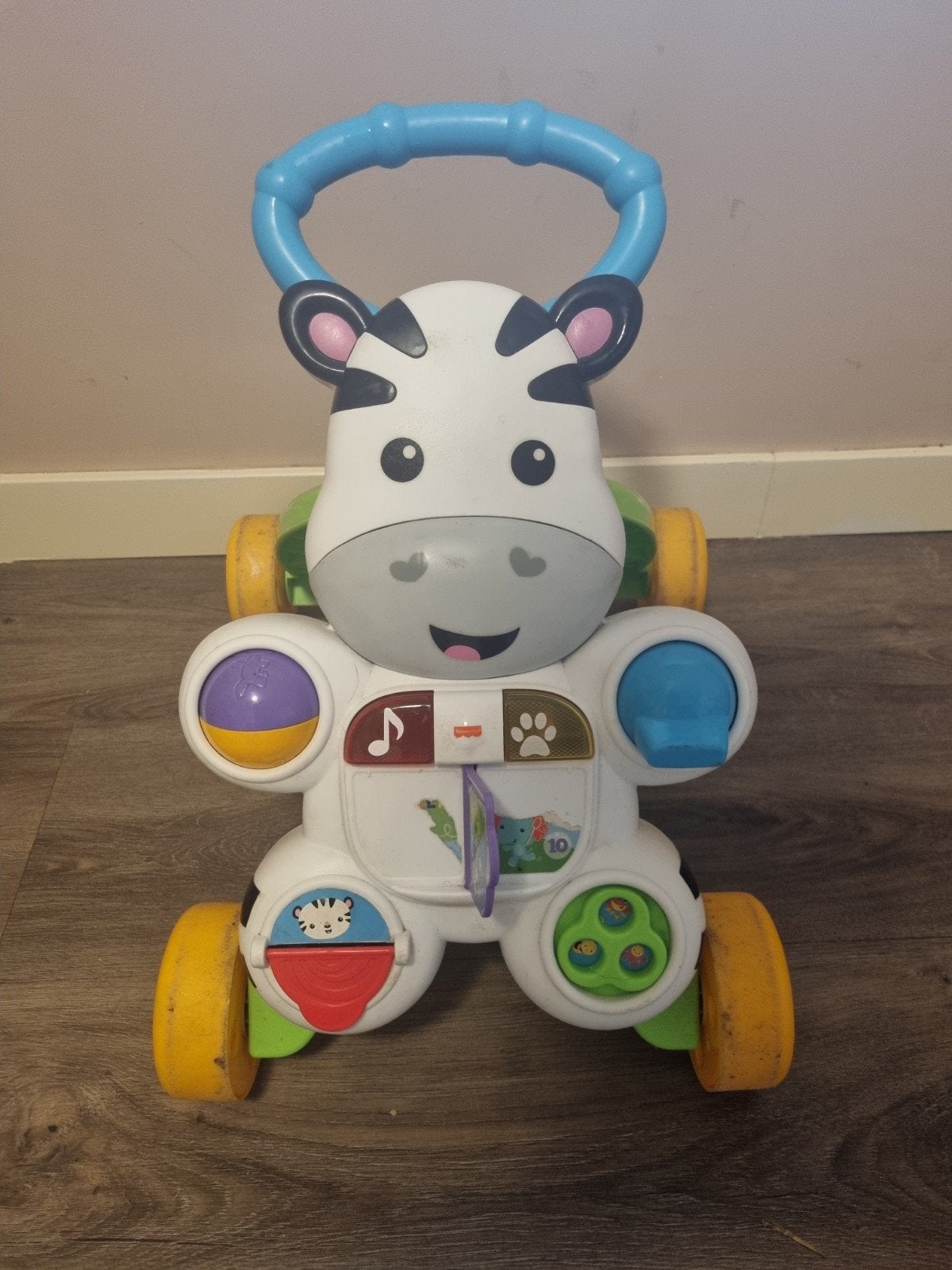 Fisher-Price Zebra Loopwagen met Geluid, Ophalen of Verzenden, Gebruikt, Overige typen, Met geluid