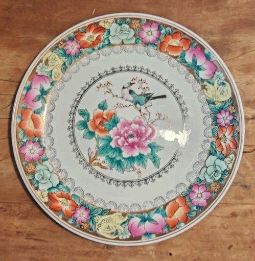 Chinese famille rose porseleinen sierschotel met Qianlong-me, Ophalen of Verzenden