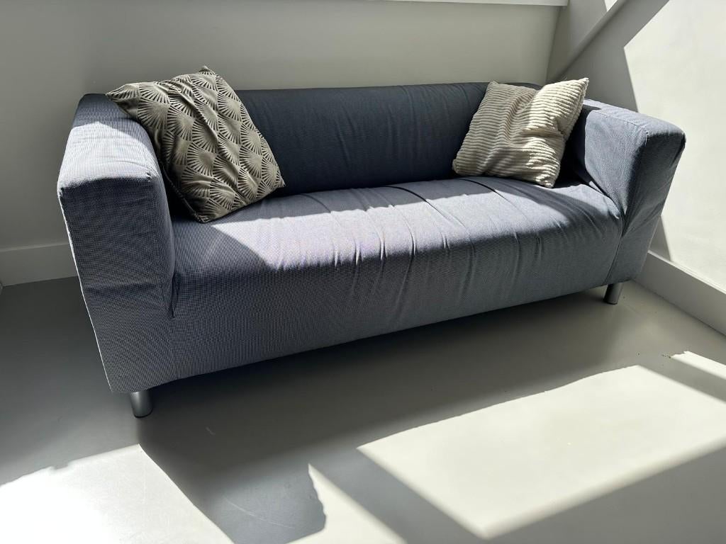 IKEA 2-zitsbank Klippan grijs, Ophalen, 150 tot 200 cm, Tweepersoons, 75 tot 100 cm