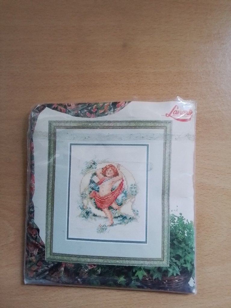 Borduurpakketje van lanarte letter O, nr 33988, Ophalen of Verzenden, Zo goed als nieuw, Handborduren, Borduurpakket