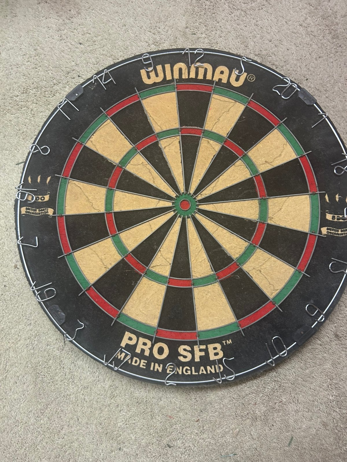 Winmau Pro SFB dartbord., Ophalen, Gebruikt, Dartbord