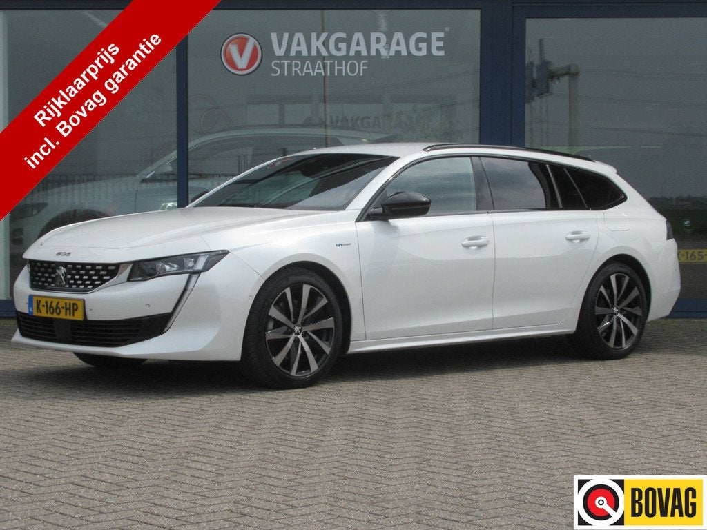 Peugeot 508 SW 1.6 Plug-in HYbrid GT Line Avantage, Afn. Tre, Auto's, Peugeot, Bedrijf, Te koop, 360° camera, ABS, Achteruitrijcamera