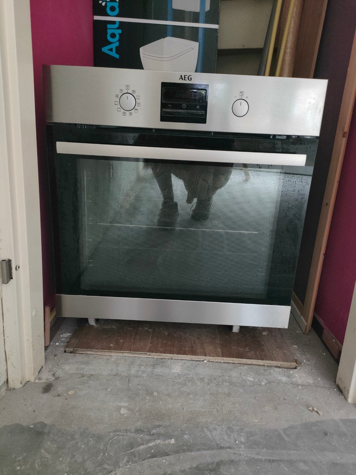 AEG Inbouw Oven, Witgoed en Apparatuur, Ovens, Ophalen, Gebruikt, 60 cm of meer, Heteluchtoven
