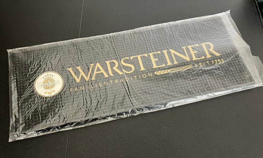 Warsteiner Barmat Dripmat Bar Toog Runner Pils Pilsener Bier, Ophalen of Verzenden, Nieuw, Overige typen, Overige merken