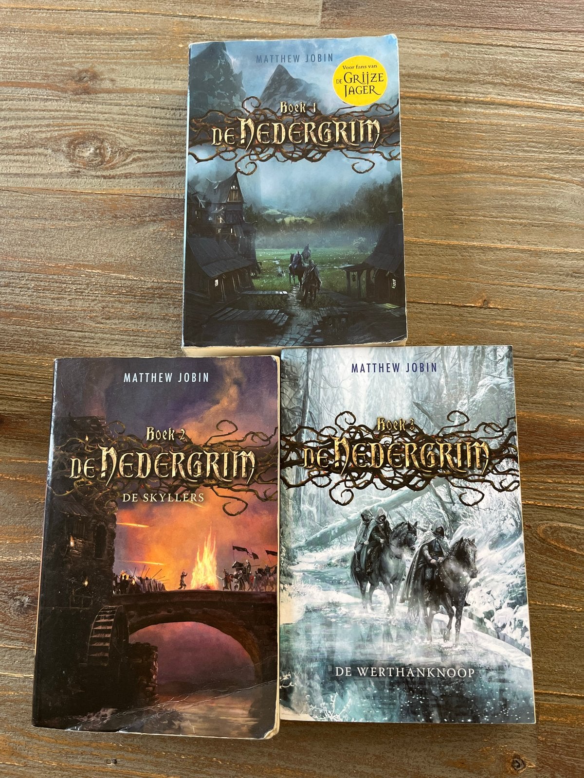 De Nedergrim Trilogie - Matthew Jobin (Boeken 1, 2, 3), Boeken, Ophalen of Verzenden, Gelezen