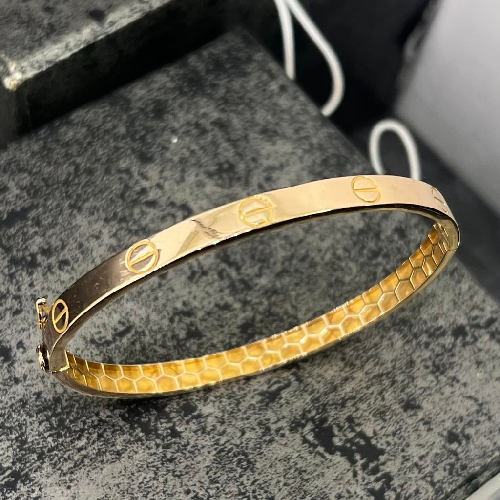 18 karaat gouden armband rosé goud, Ophalen of Verzenden, Zo goed als nieuw, Goud