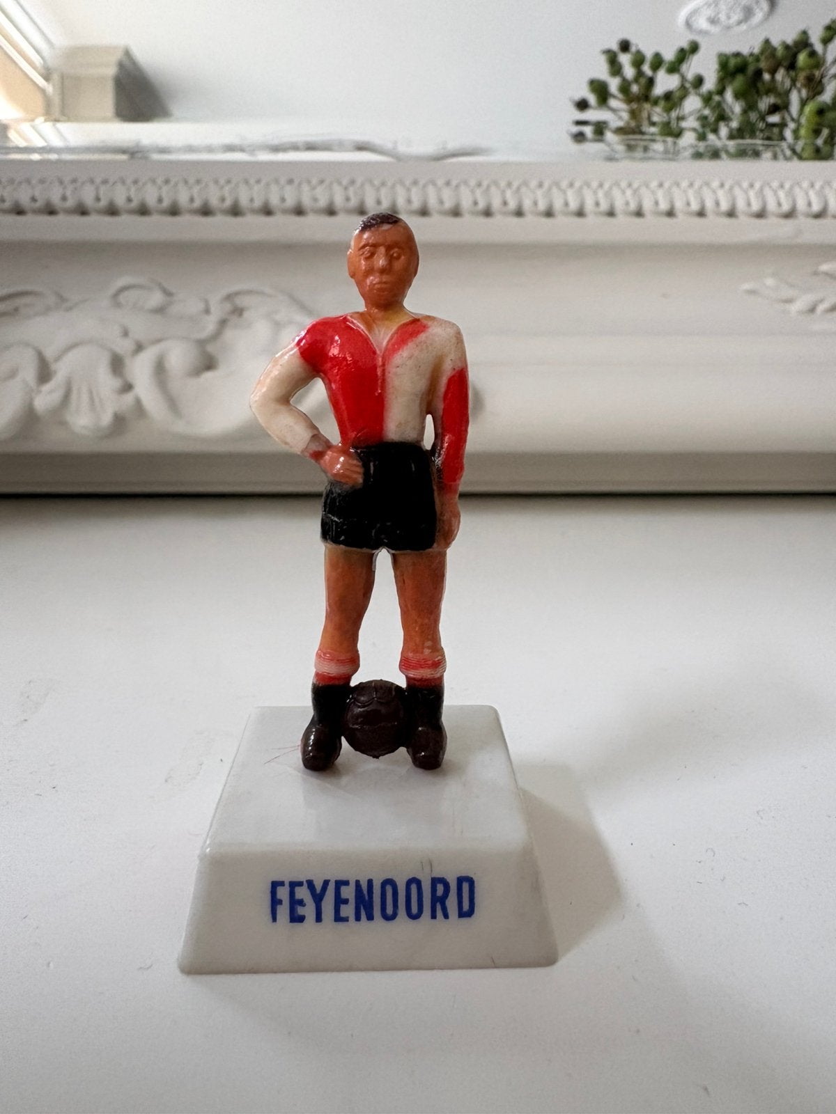 Vintage Feyenoord-voetbalminiatuur Coca-Cola uit 1954,, Ophalen of Verzenden, Gebruikt, Overige typen