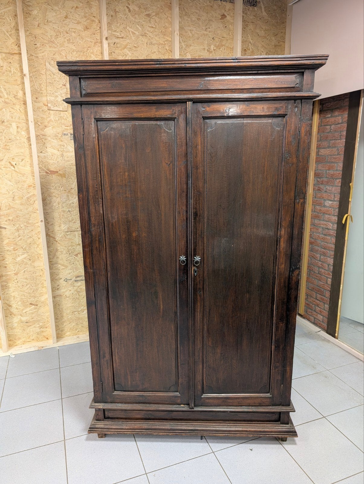 Teakhouten Kast met 4 Legplanken - Ruime Opbergoplossing, Ophalen