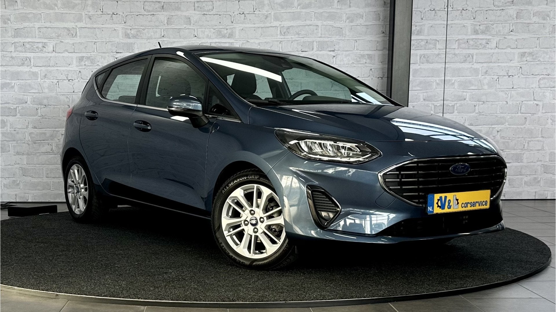 Ford Fiesta 1.0 EcoBoost Hybrid Titanium / WinterPakket / Ca, Auto's, Blauw, Bedrijf, 19 km/l, Hybride Elektrisch/Benzine