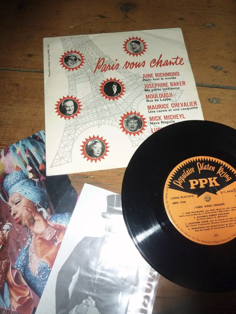 ep PARIS VOUS CHANTE EP josephine baker -, Ophalen of Verzenden, Gebruikt, Pop