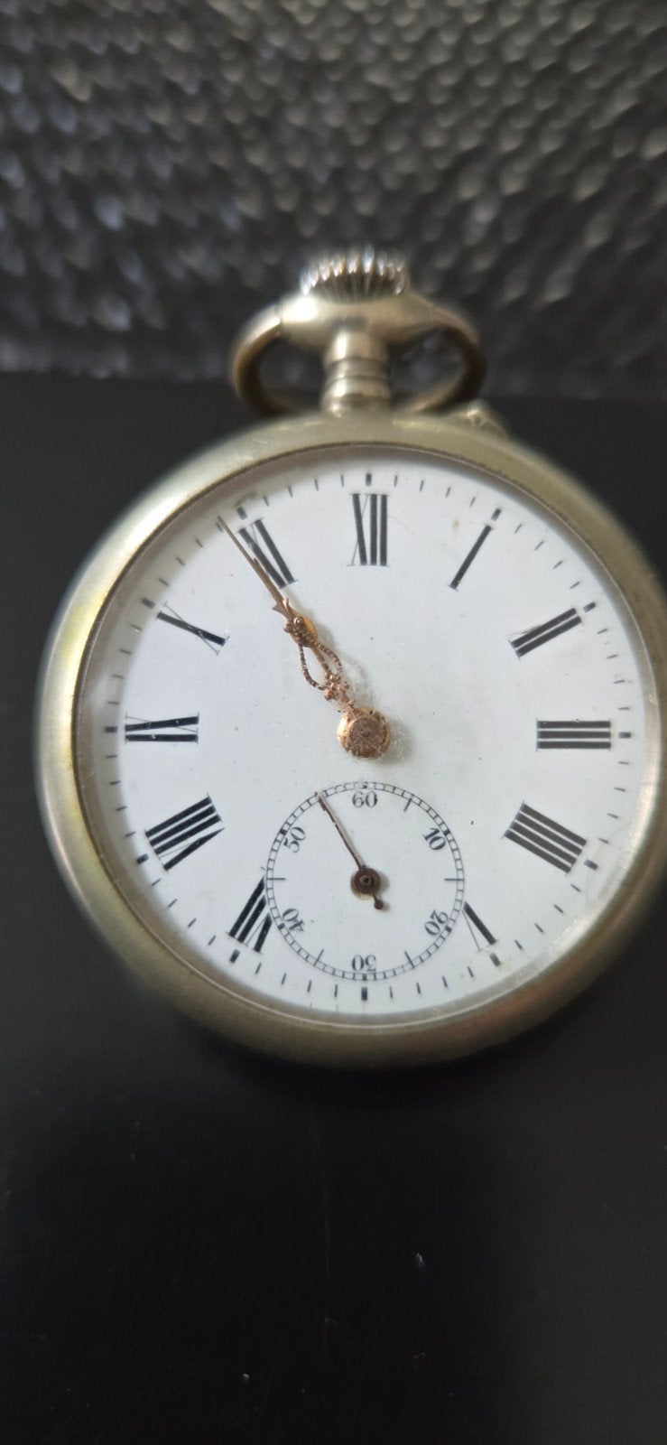 Antiek zakhorloge. Remontoir Cilinder 6 Rubis, Ophalen of Verzenden, Staal, Overige merken