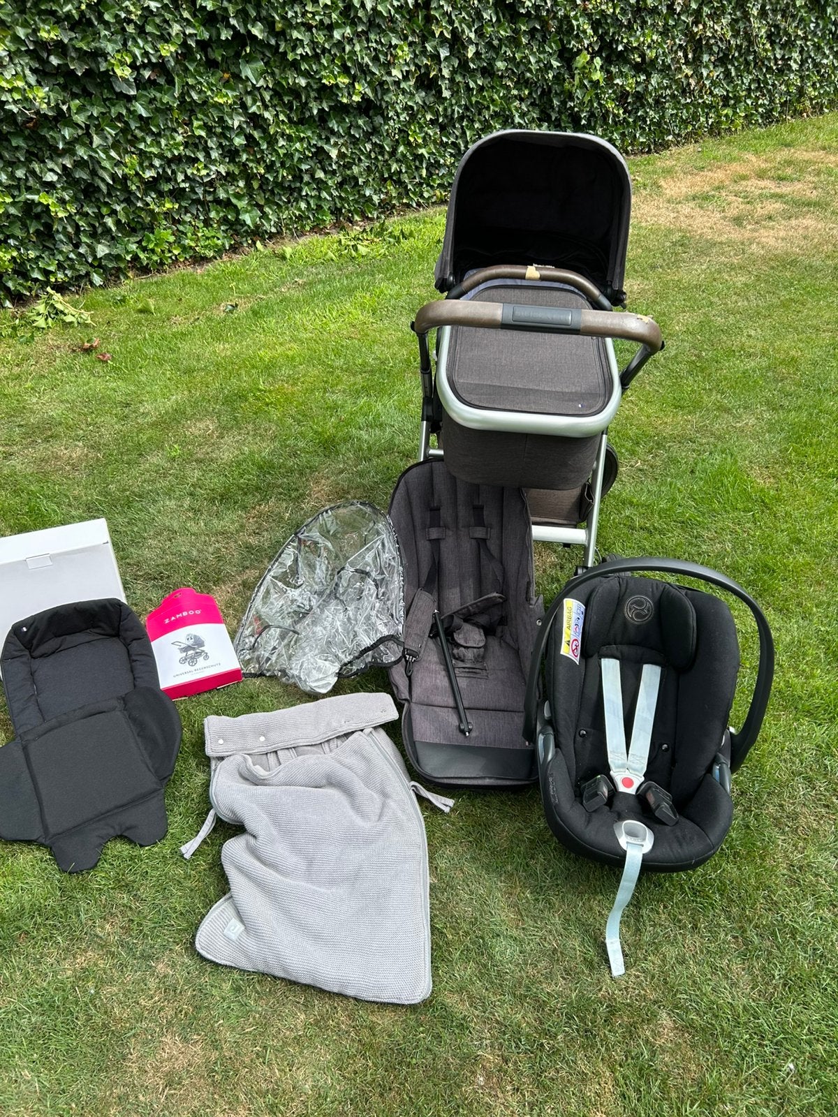 Dubatti kinderwagen en cybex autostoel, Gebruikt, Verstelbare duwstang, Ophalen, Kinderwagen