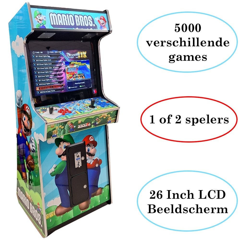 Arcadekast Mario bross - Arcade - Spel kast - Spel automaat