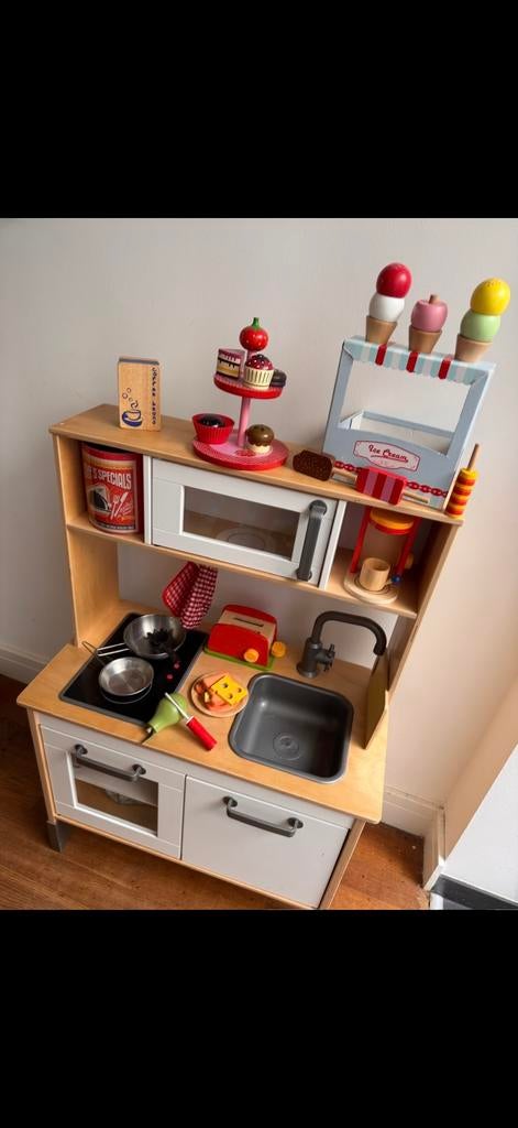 IKEA Speelkeuken met accessoires, Ophalen of Verzenden, Zo goed als nieuw, Hout, Speelkeuken