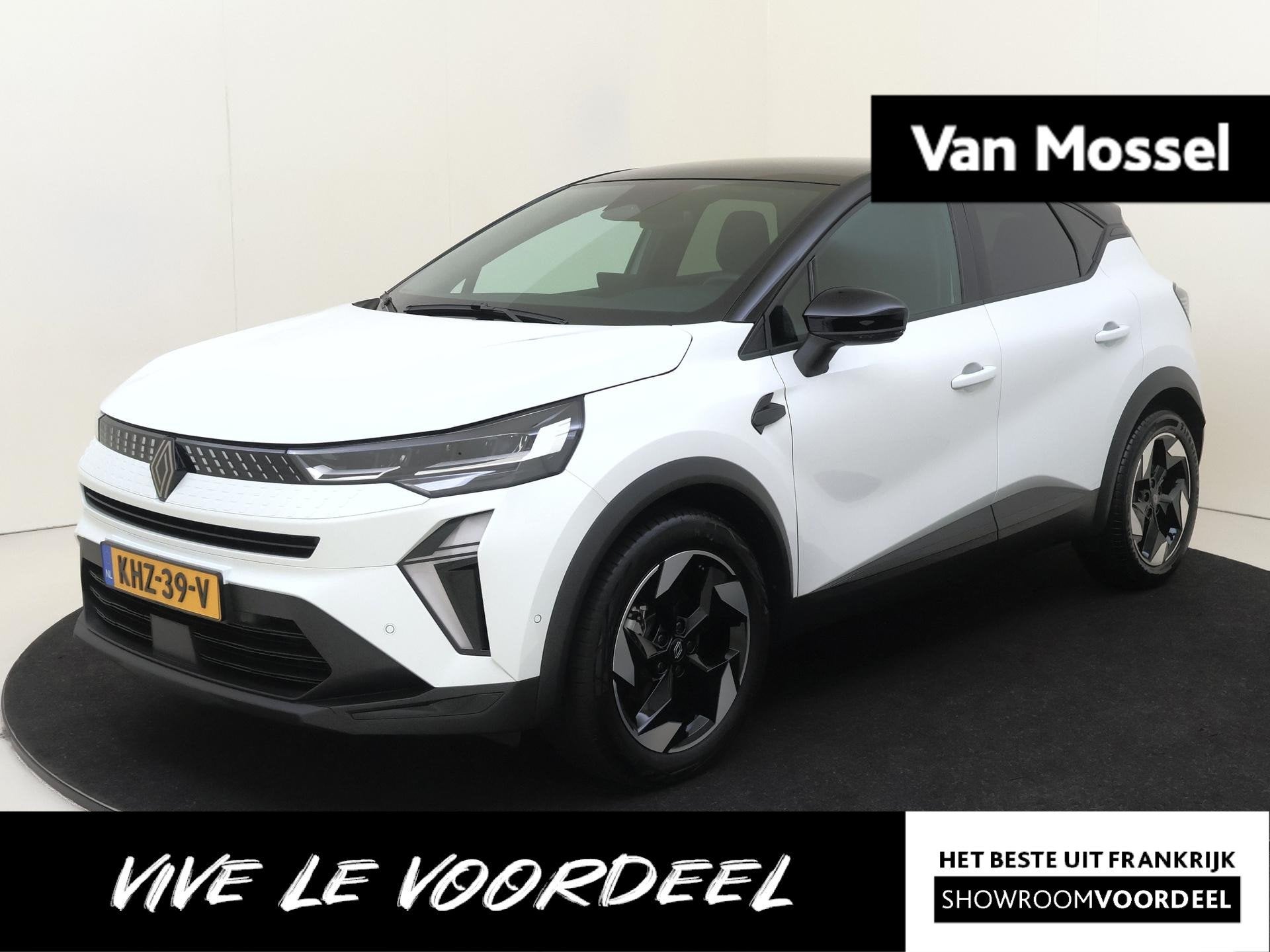 Renault Captur 1.8 E-Tech full hybrid 160 techno | Automaat, 4 cilinders, Leder en Stof, Wit, Bedrijf