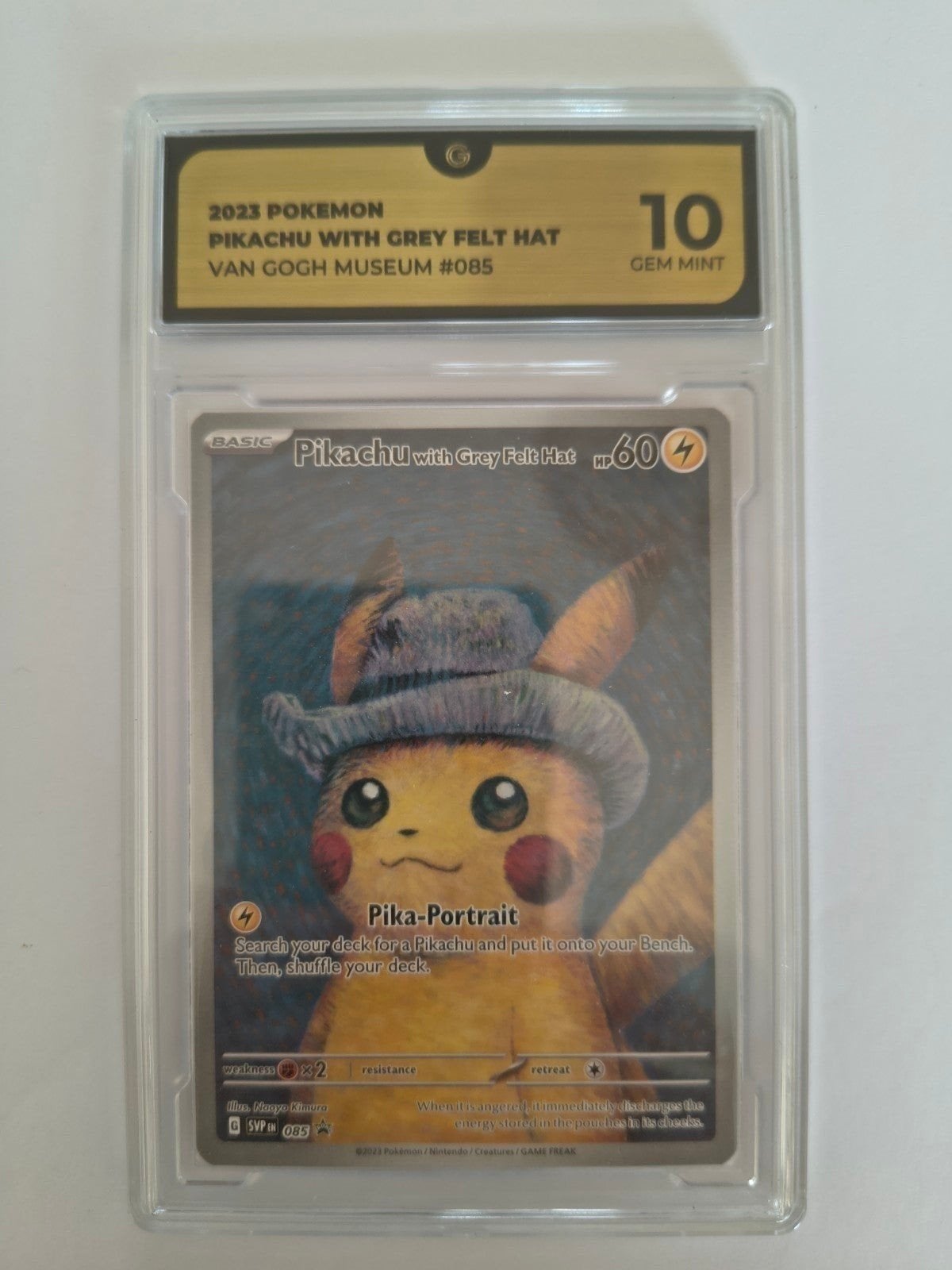 Pikachu Van Gogh ⚡⚡ Gem mint 10 🏅🏅 Global Grading ⭐⭐, Hobby en Vrije tijd, Verzamelkaartspellen | Pokémon, Ophalen, Nieuw