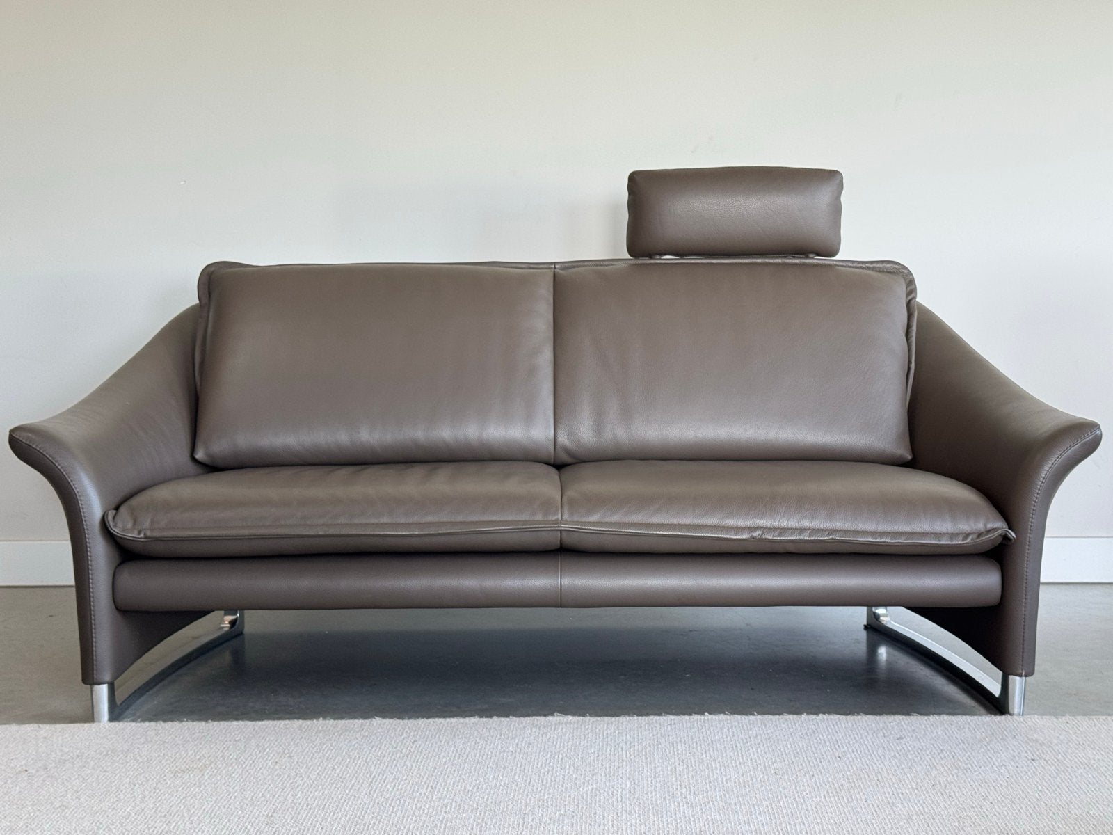 Leolux Enora  2,5 zitsbank – als nieuw - leer - 198cm, X, 150 tot 200 cm, Tweepersoons, Ophalen of Verzenden
