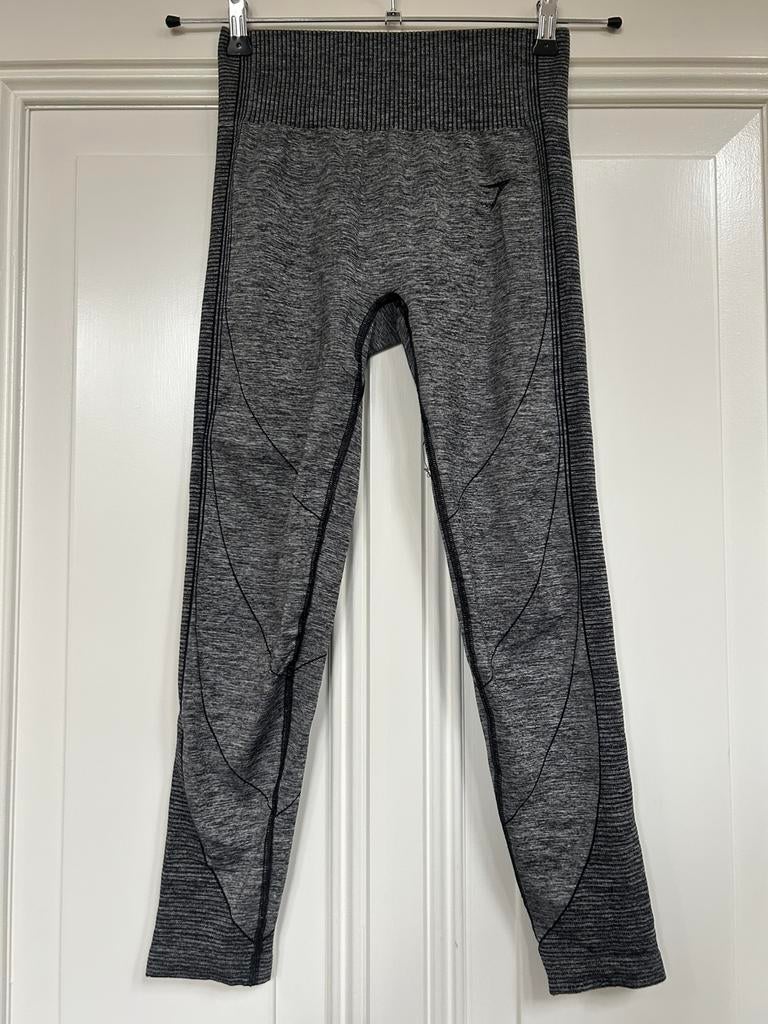 Sportlegging grijs/zwart S, Zwart, Ophalen of Verzenden, Maat 36 (S), Fitness of Aerobics
