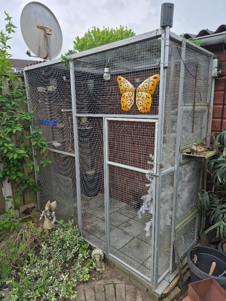 Voilere aluminium, Dieren en Toebehoren, Ophalen, Gebruikt, Aluminium, Volière