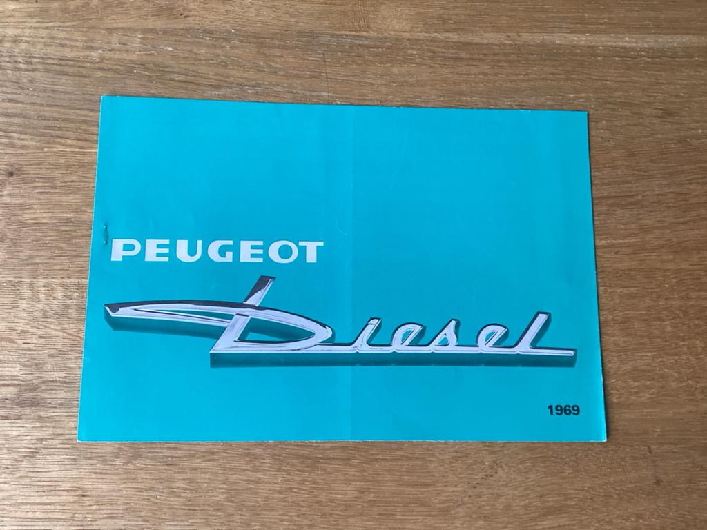 Peugeot Diesel Brochure 1969 -, Ophalen of Verzenden, Gelezen, Peugeot